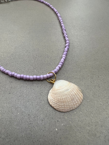 Muschelkette BEACHGIRL SYLT Flieder