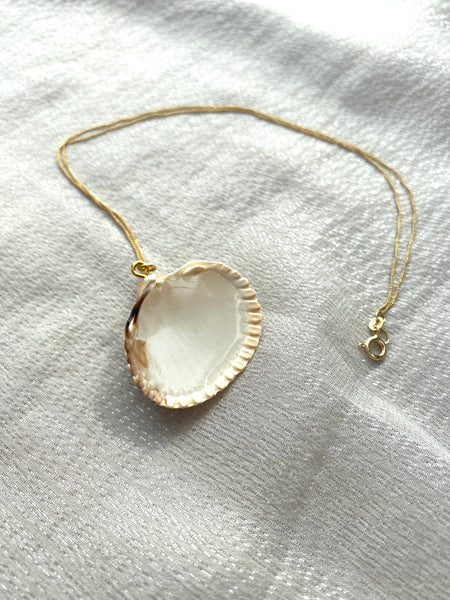 Muschelkette Westerland Beige - goldensylt jewelry